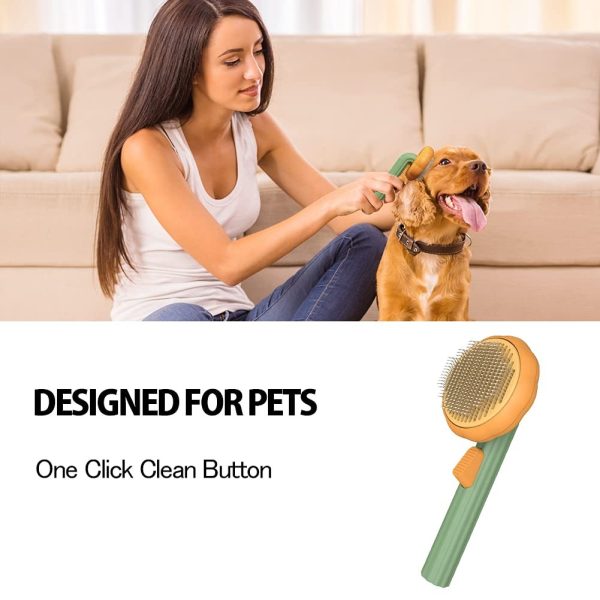 Pet Brush, Pet Grooming Self Cleaning Brush - Image 8