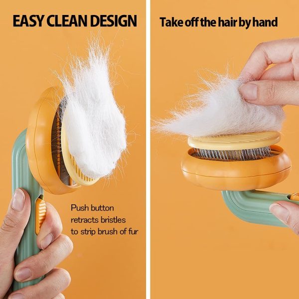 Pet Brush, Pet Grooming Self Cleaning Brush - Image 9