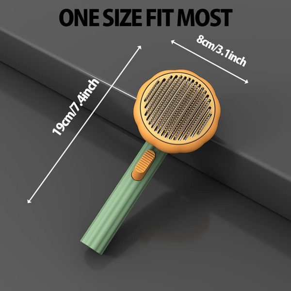 Pet Brush, Pet Grooming Self Cleaning Brush - Image 2