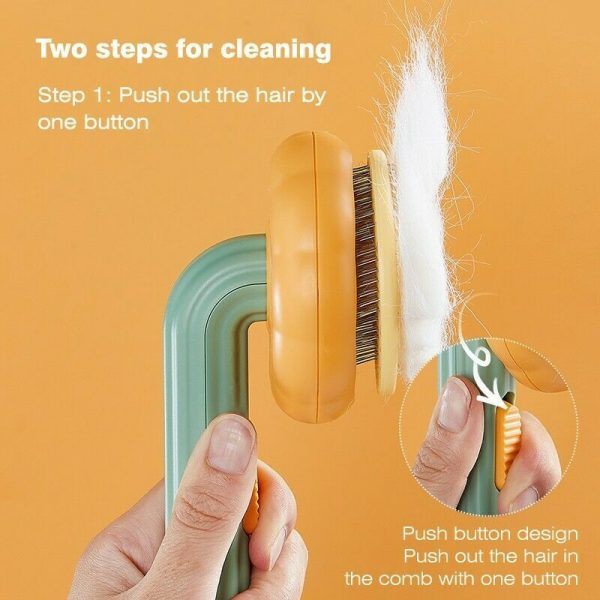 Pet Brush, Pet Grooming Self Cleaning Brush - Image 6